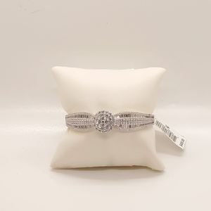 Tiara Cubic Zirconia Baguette Cluster Bangle